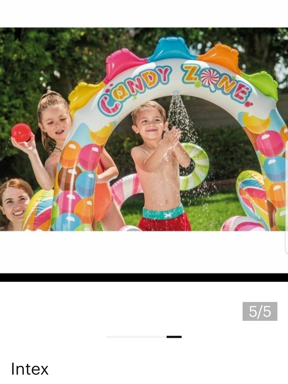 Candy Zone Inflatable Play Arch - Multi-Color Box Is Damage.new Never Use